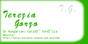 terezia gorzo business card